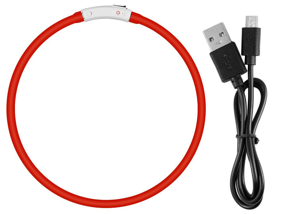 Led apykaklė šunims ir katėms, reguliuojama 47 cm