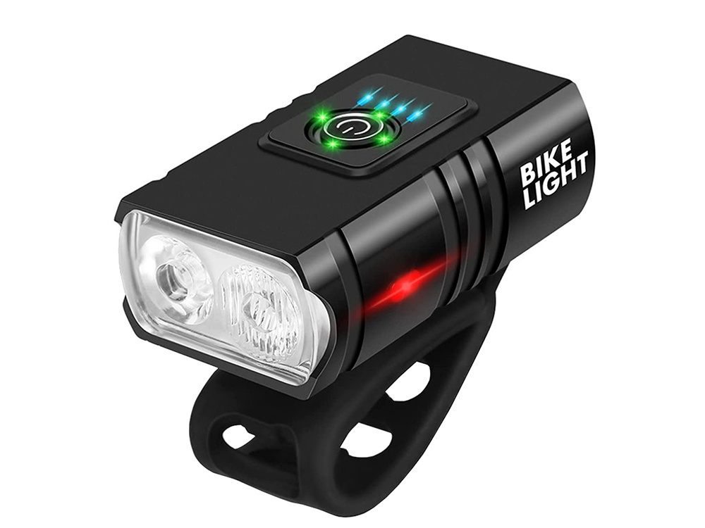 Dviračio žibintai su led t6 priekiui ir galui, usb įkrovimas 1