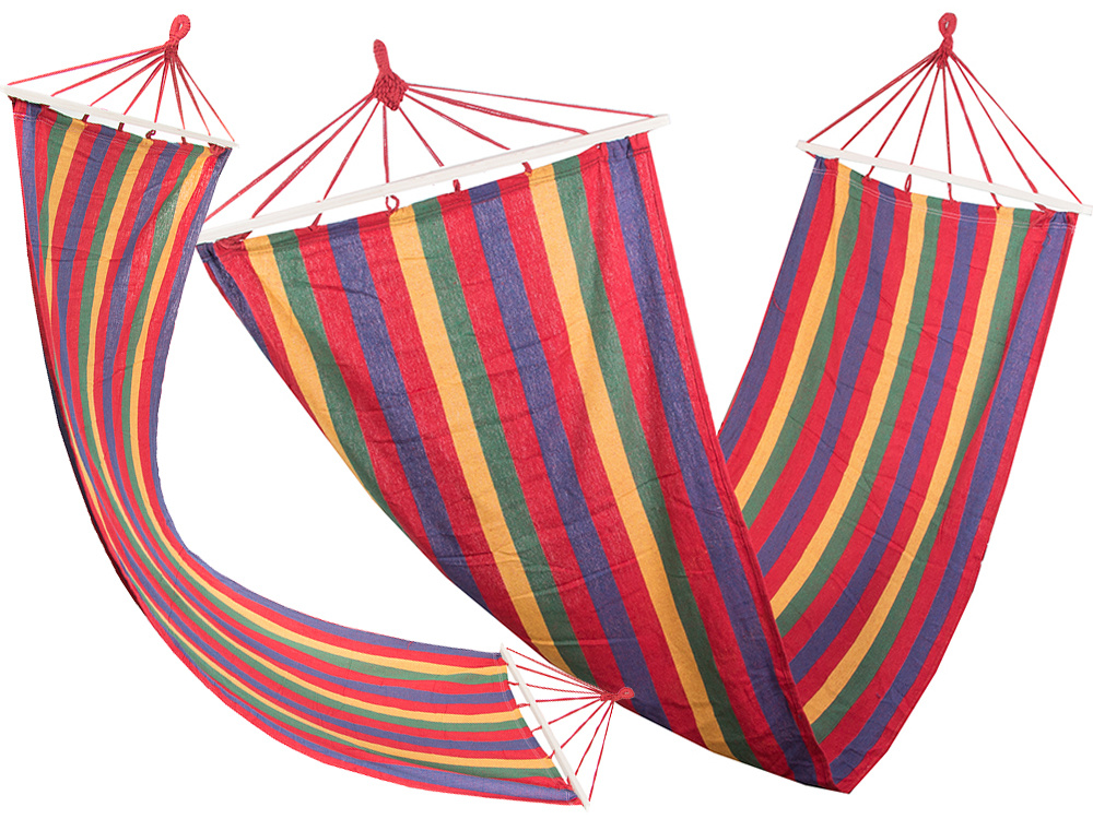 Sodo hamakas su mediniais rėmais 200 x 80 cm