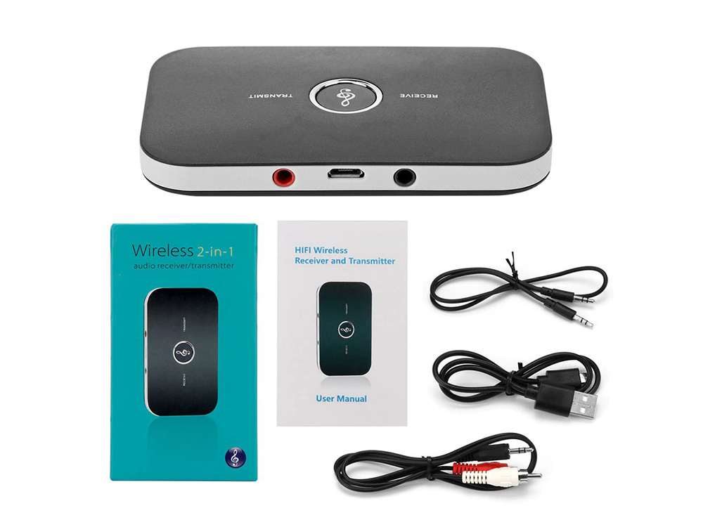 Bluetooth garso adapteris 2 viename su 10 m veikimo nuotoliu
