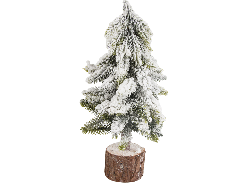 Dirbtinė kalėdų eglutė su sniegu, 26 cm