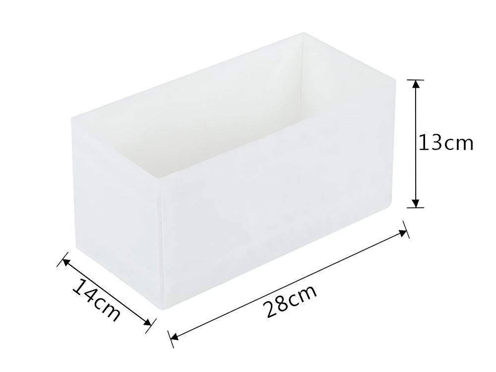 Dėklas drabužiams ir aksesuarams, baltas, 28x14x13 cm