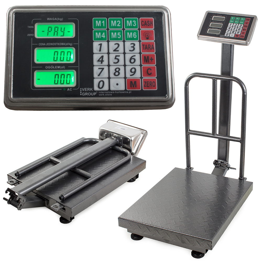 Elektroninės sandėlio svarstyklės su atrama, 300 kg, lcd ekranas