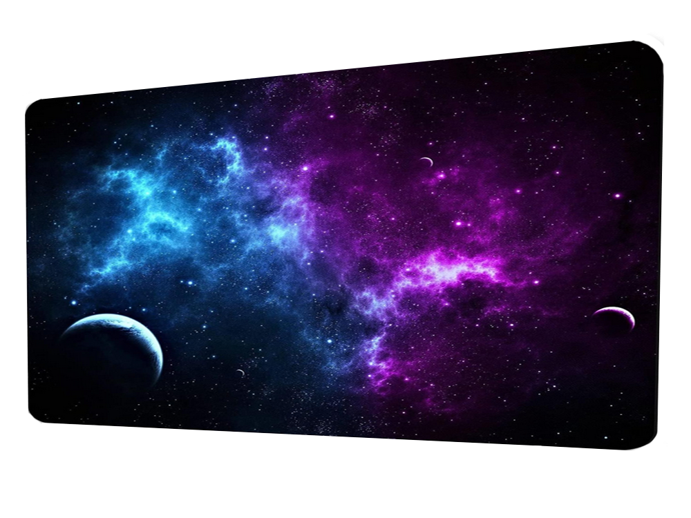 Žaidimų pelės kilimėlis xxl 80x30 cm su kosmoso grafika