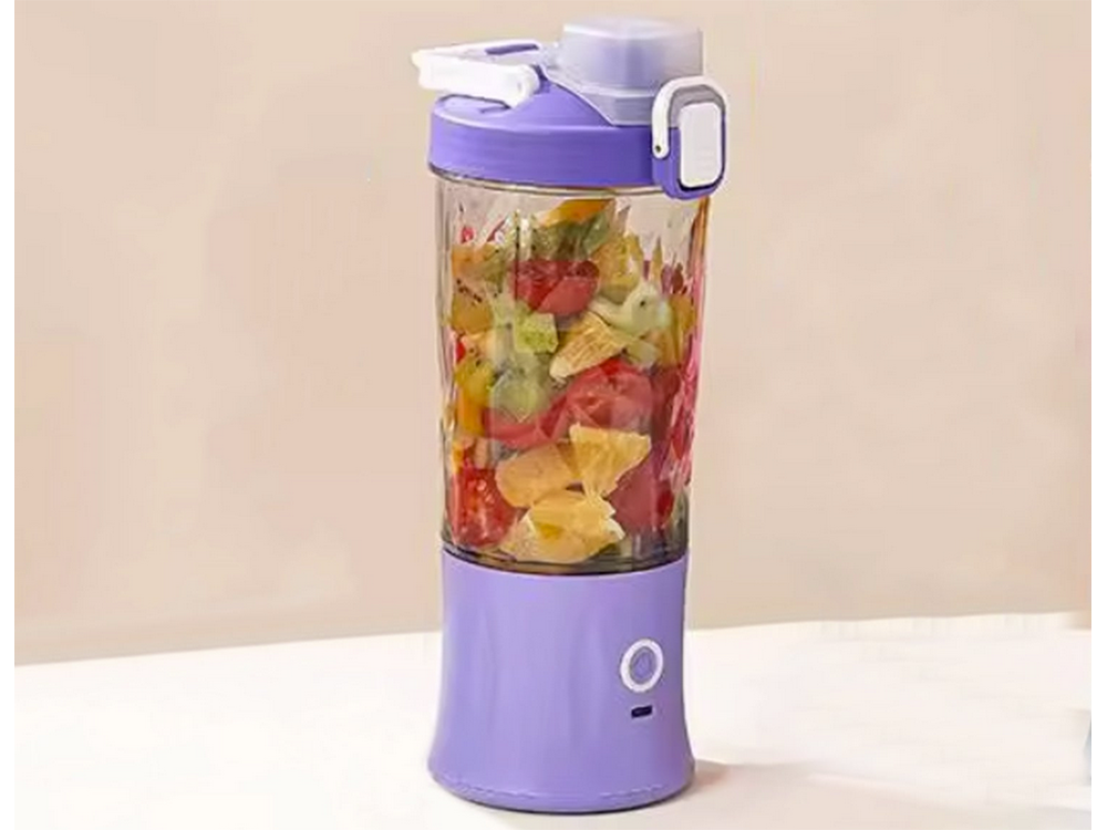 Nešiojamas usb trintuvas, 600ml, violetinis