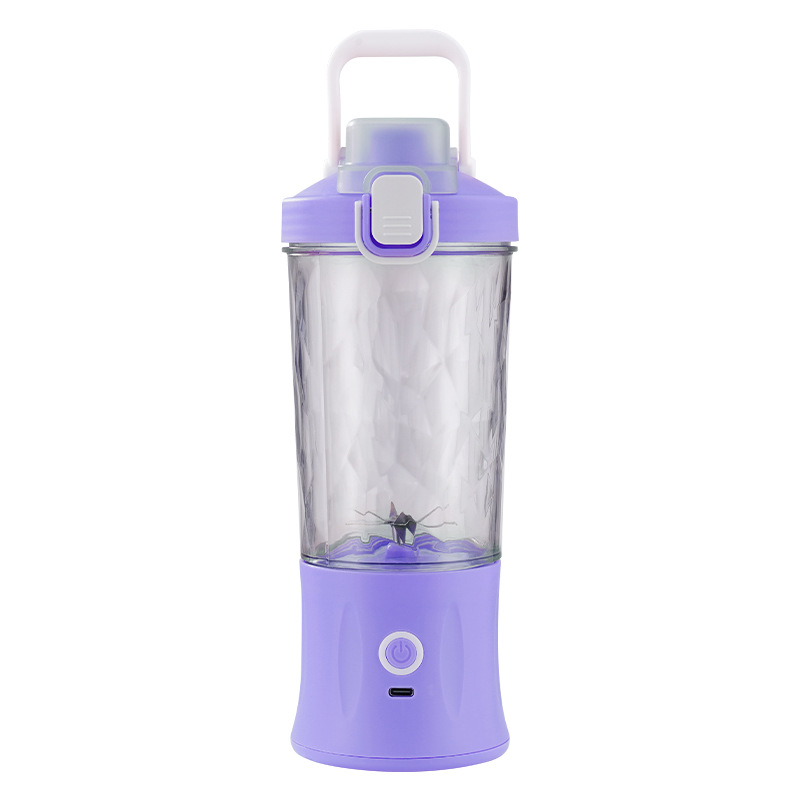 Nešiojamas usb trintuvas, 600ml, violetinis