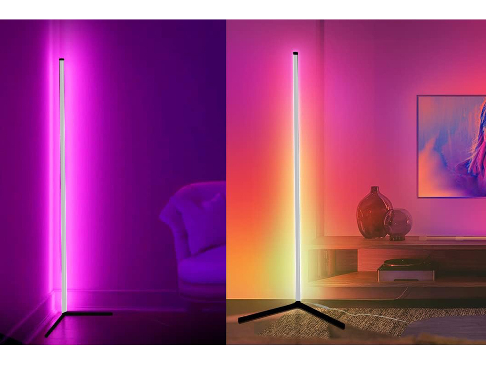Kampinė rgb led lempa su valdymo programėle 1 m