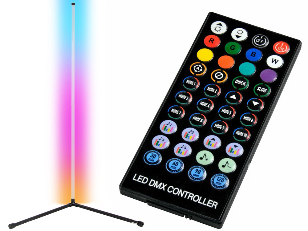 Kampinė rgb led lempa su valdymo programėle 1 m