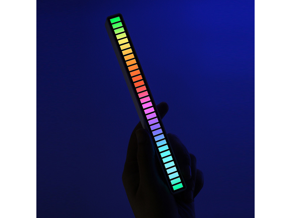 Led šviesos juosta su usb jungtimi ir garso reakcija