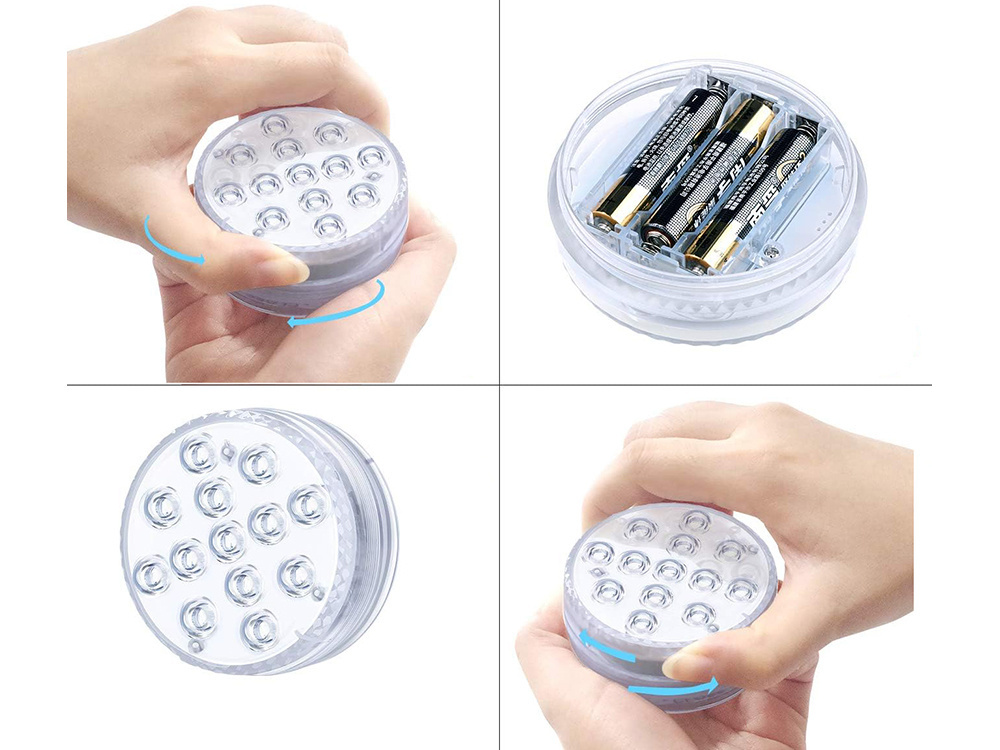 Povandeninis šviestuvas baseinui su 10 led, rgb, ip68
