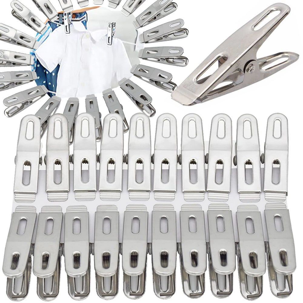 Skalbinių segtukai, 20 vnt, metaliniai