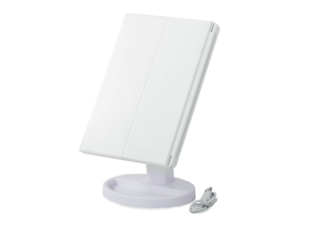 Kosmetinis veidrodis su led apšvietimu ir didinimu
