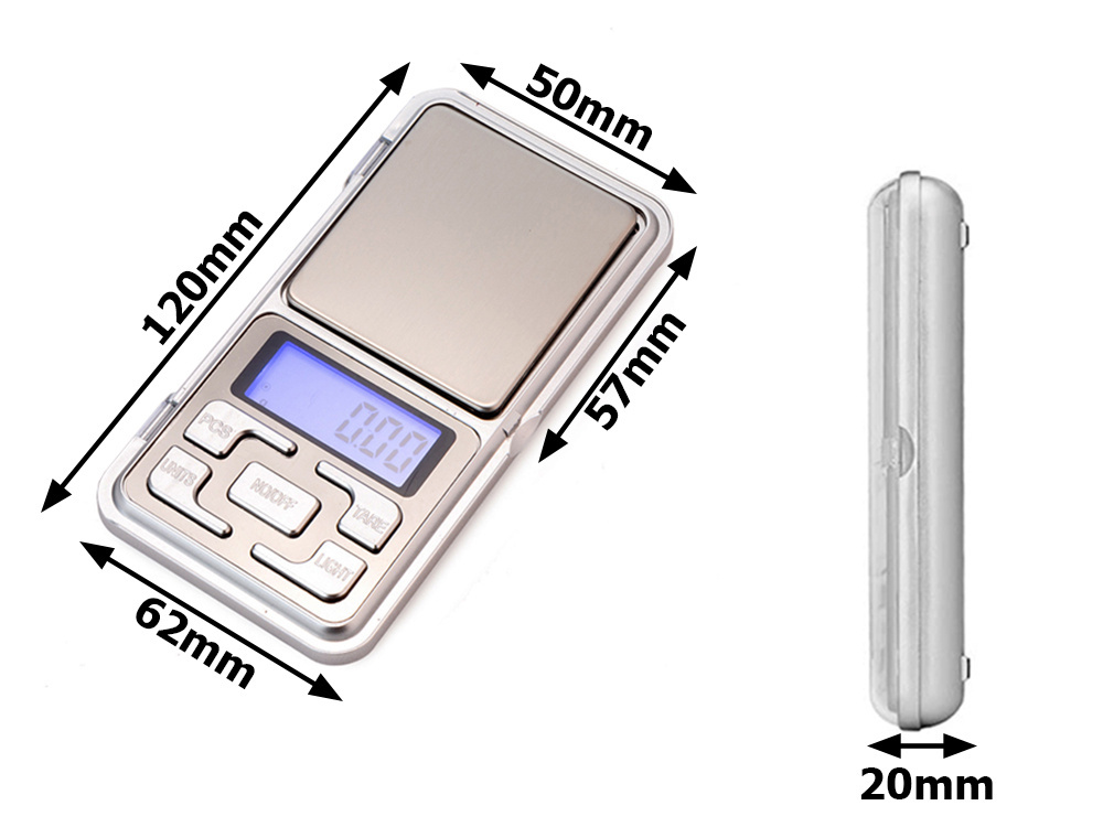 Elektroninės juvelyrinės svarstyklės 500g/0,01g lcd