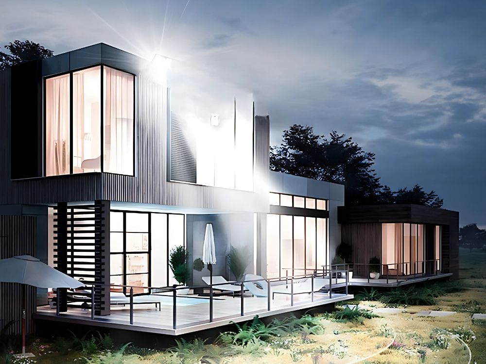 Led šviestuvas su judesio jutikliu 30w 6000k ip66