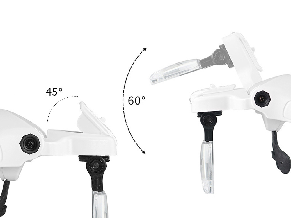 Didinimo akiniai su led apšvietimu, 3,5x