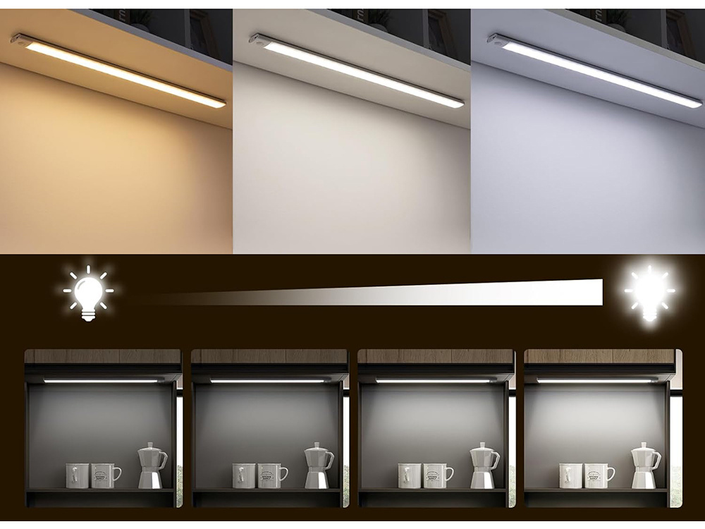 Lipnus led šviestuvas po spintele 30 cm su usb