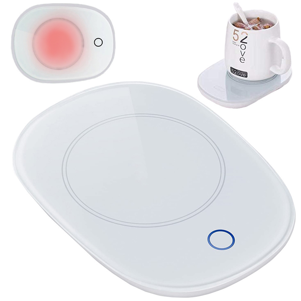 Elektrinis puodelio šildytuvas su led, 16w, baltas