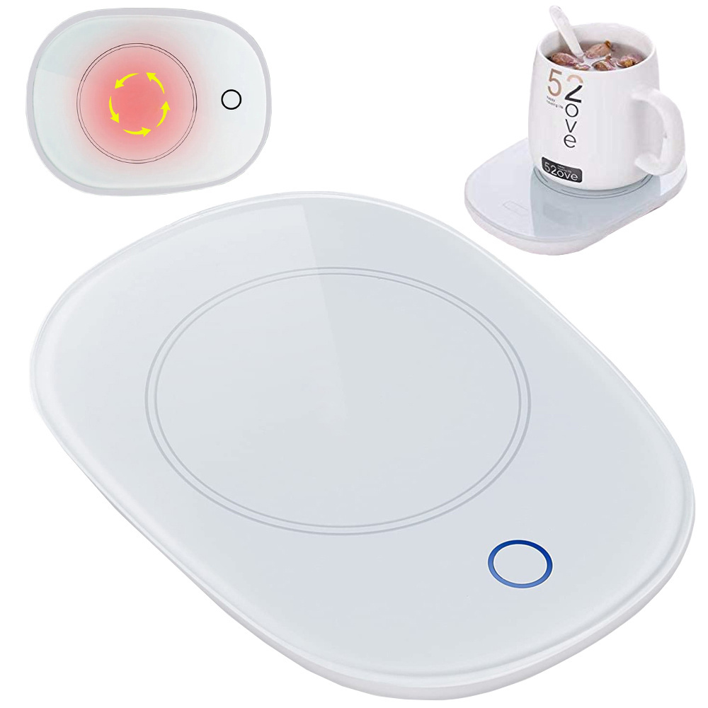 Elektrinis puodelio šildytuvas su led, 16w, baltas