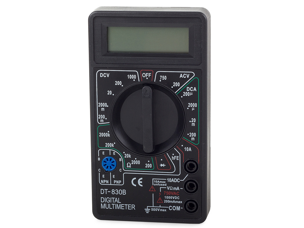 Skaitmeninis multimetras dt-830b, 67x124x22 mm