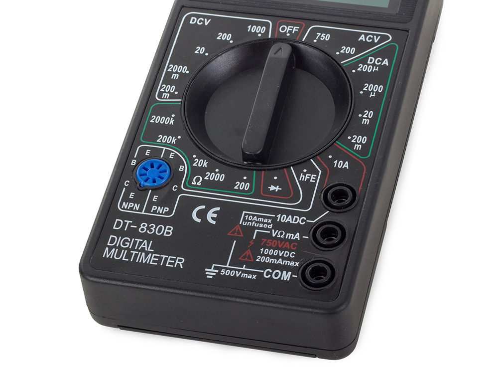 Skaitmeninis multimetras dt-830b, 67x124x22 mm