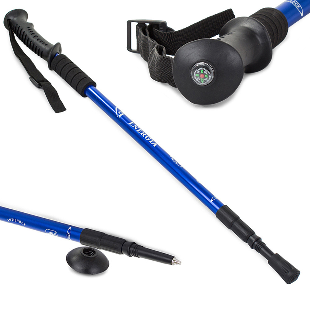 Teleskopinė nordic walking lazda su kompasu