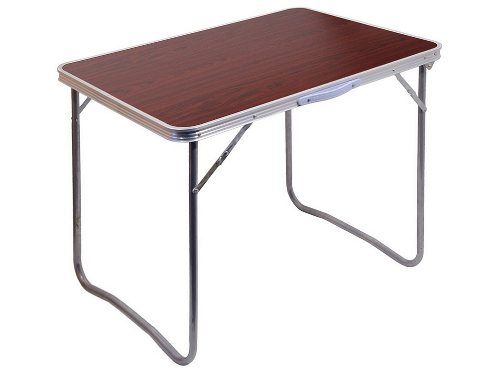 Sulankstomas lauko stalas kempingui, 70x50x60 cm, rudas