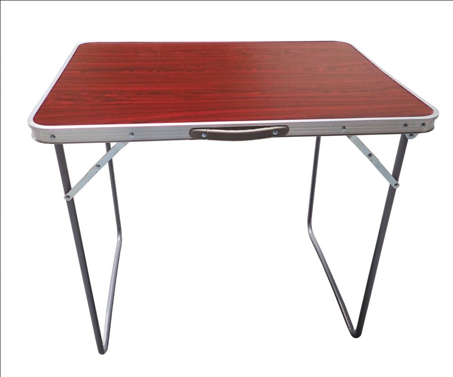 Sulankstomas lauko stalas kempingui, 70x50x60 cm, rudas