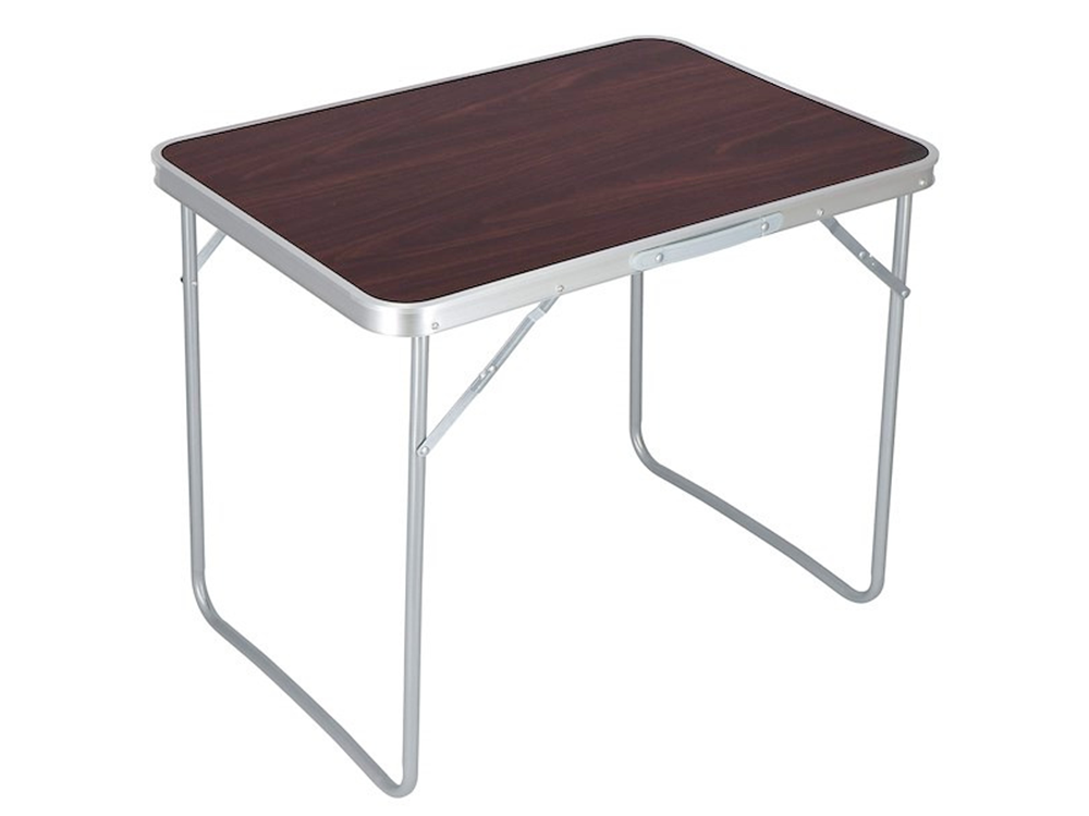 Sulankstomas lauko stalas kempingui, 70x50x60 cm, rudas