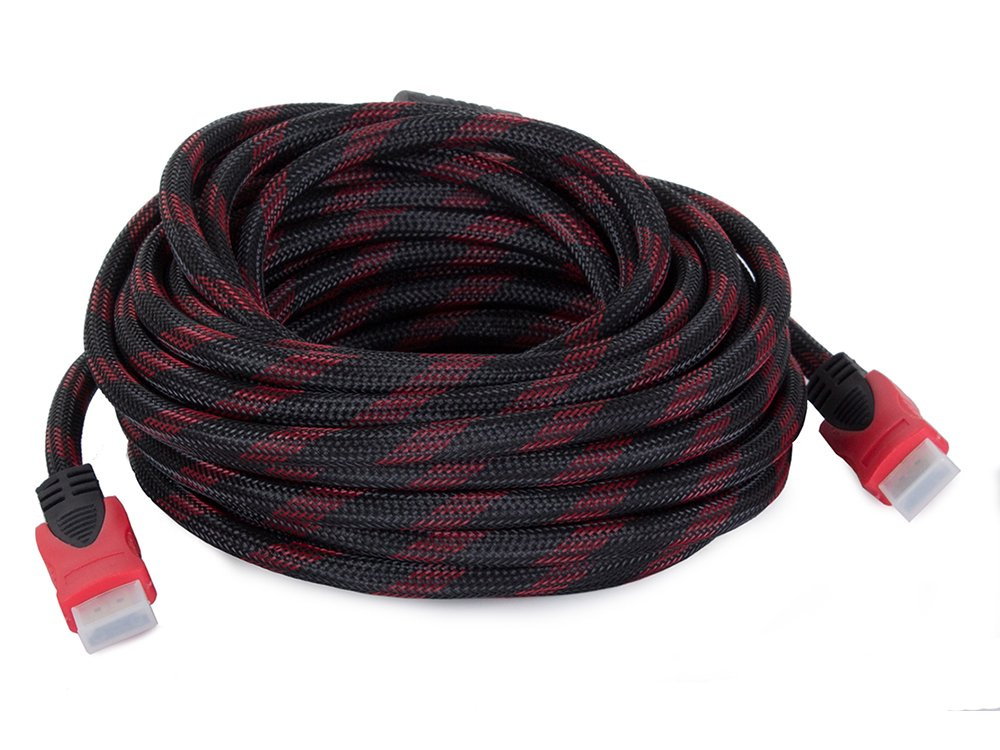 Hdmi kabelis 10m 4k 3d 48 bitų