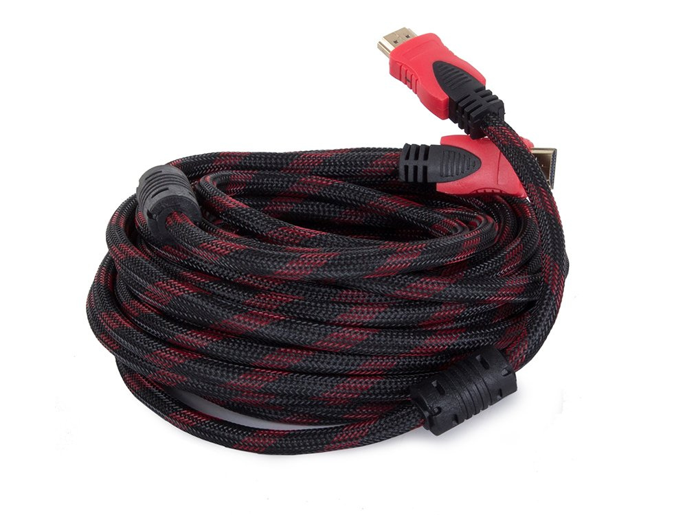 Hdmi kabelis 10m 4k 3d 48 bitų