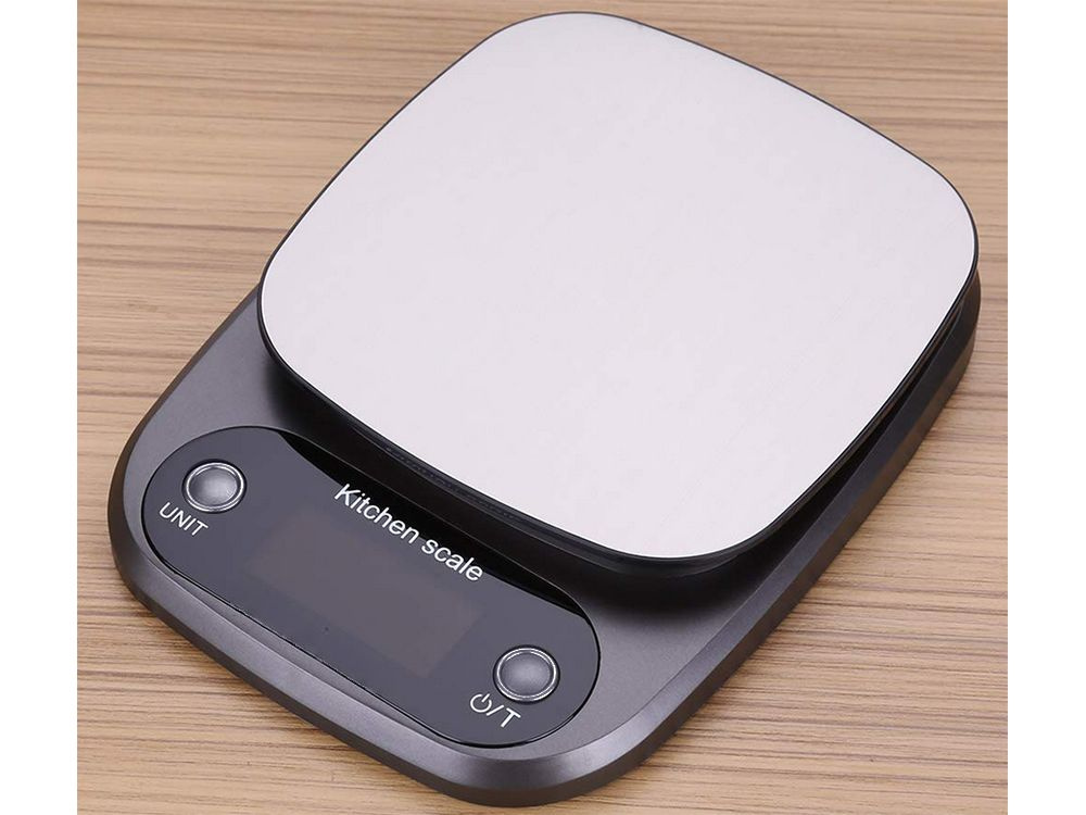 Elektroninės virtuvinės svarstyklės su lcd ekranu, 0-3 kg, 0.1 g tikslumas