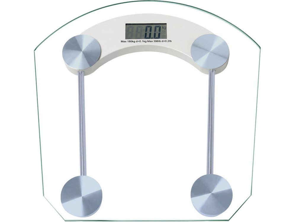 Elektroninės vonios svarstyklės iš grūdinto stiklo, 180 kg