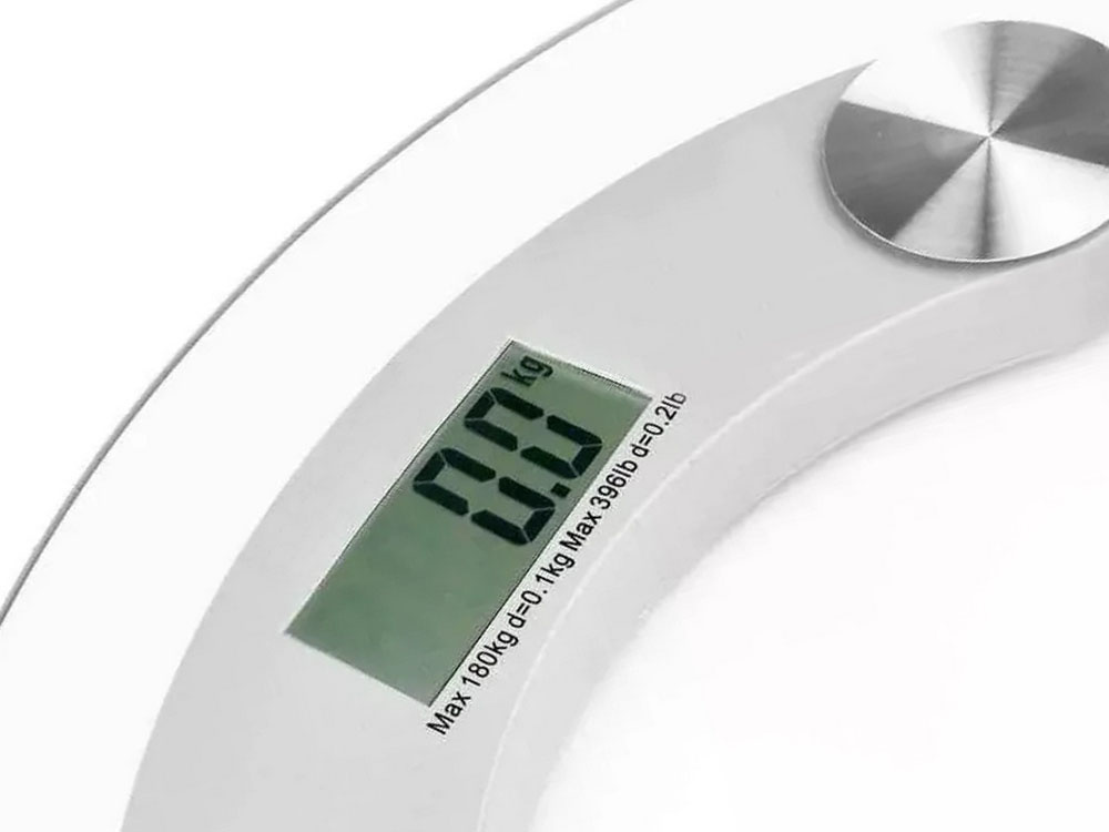 Elektroninės vonios svarstyklės iš grūdinto stiklo, 180 kg