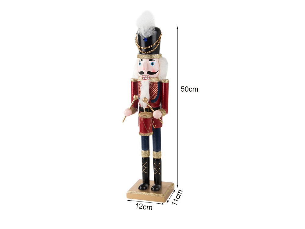 Medinė kareivio figūrėlė riešutų gliaudyklė, 50 cm