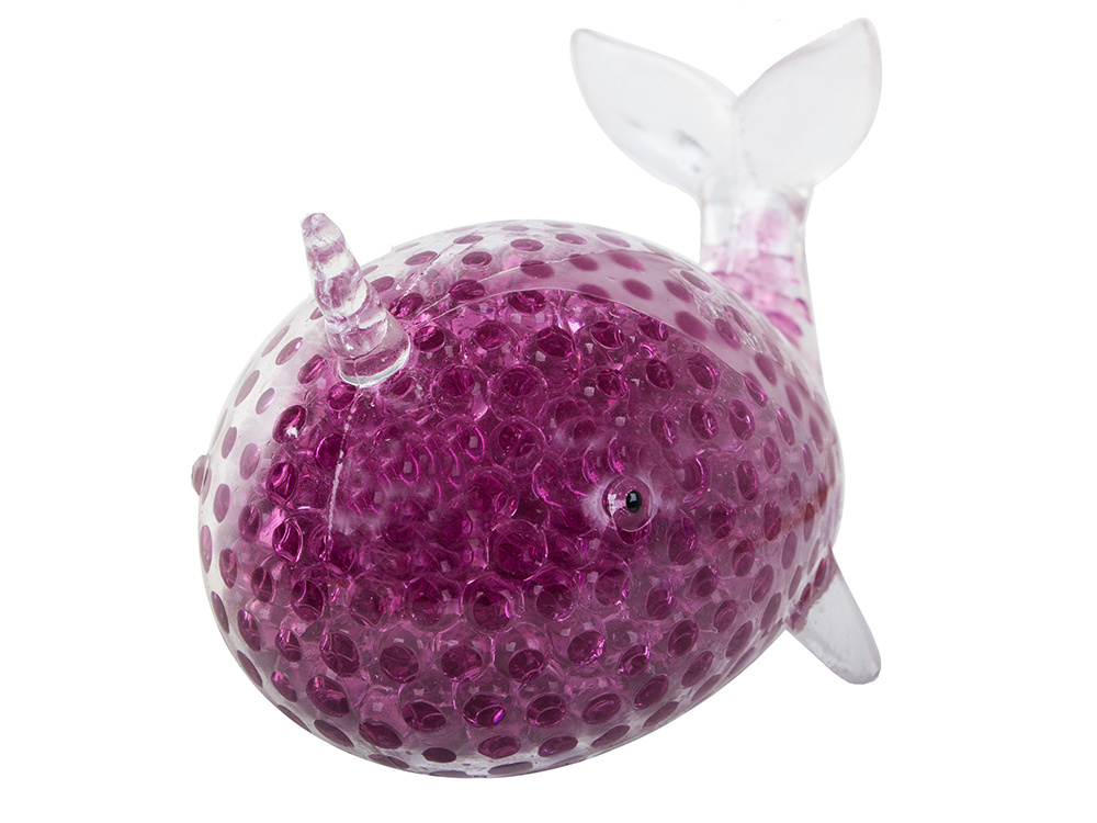 Antistresinis žaislas delfinas su gelio kamuoliukais, 13 cm