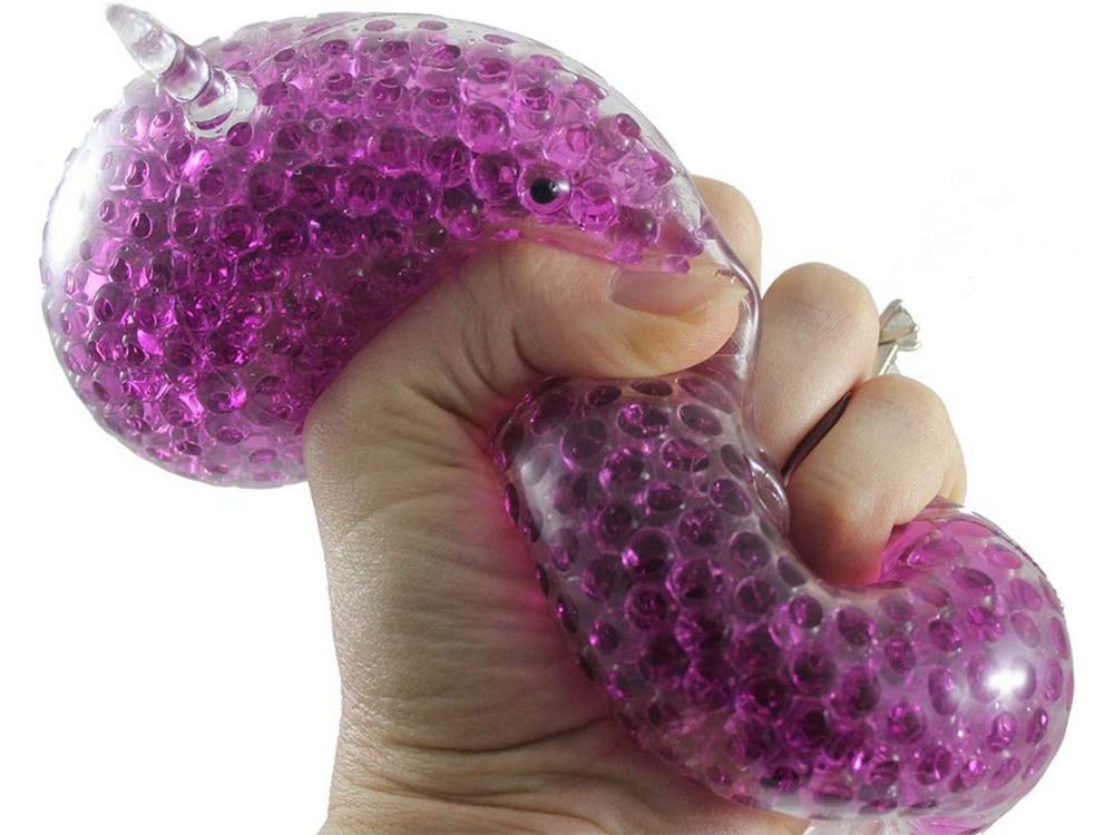 Antistresinis žaislas delfinas su gelio kamuoliukais, 13 cm