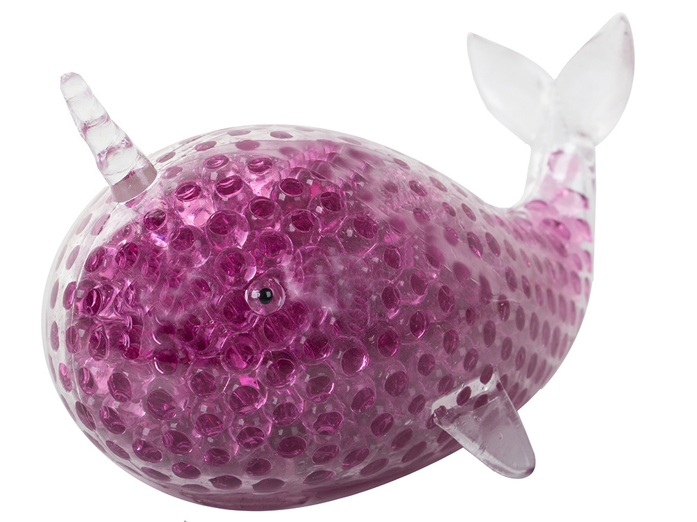Antistresinis žaislas delfinas su gelio kamuoliukais, 13 cm