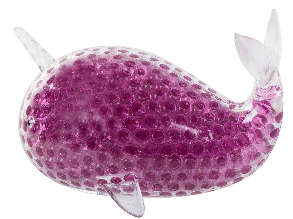 Antistresinis žaislas delfinas su gelio kamuoliukais, 13 cm