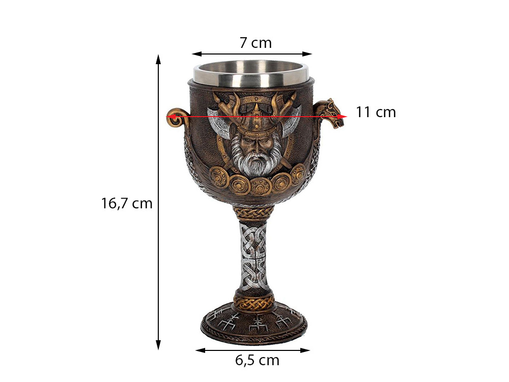 Vikingų taurė 160 ml, juoda
