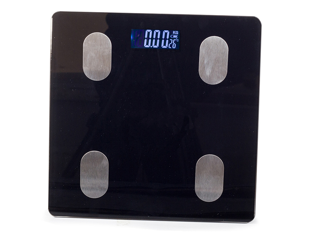 Analitinės vonios svarstyklės su bluetooth, 180 kg, 26x26 cm, juoda