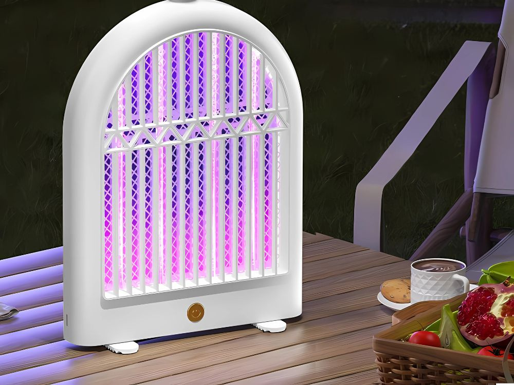 Elektrinė vabzdžių gaudyklė su led šviesa, 2 veikimo režimai, pakabinama