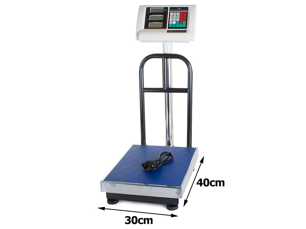 Elektroninės platforminės svarstyklės 200kg, 30x40 cm