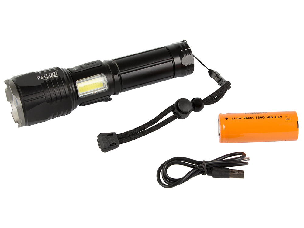 Prožektorius bailong p19 su led cree xhp160 ir cob