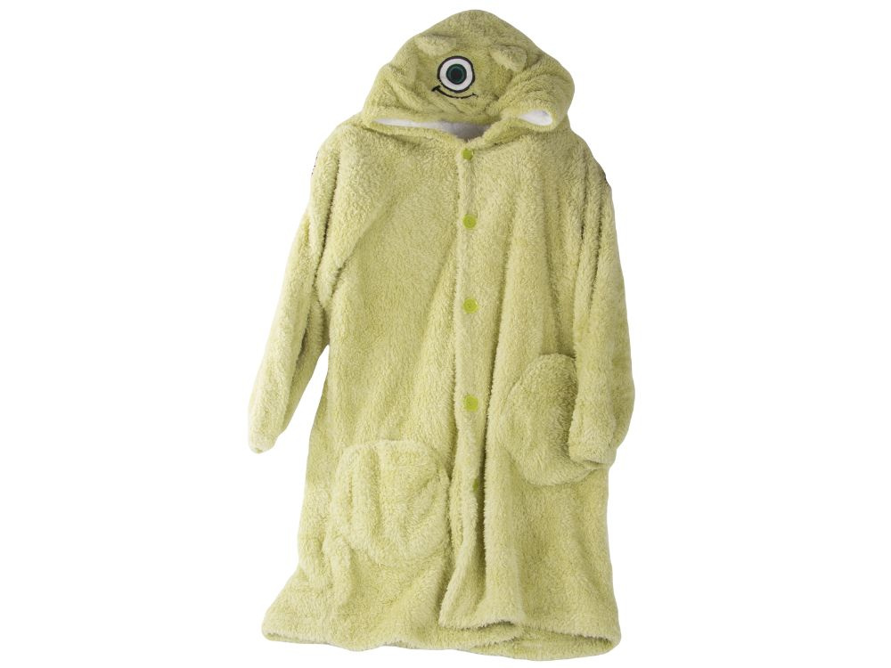 Šiltas oversize xl pledas su gobtuvu, žalia