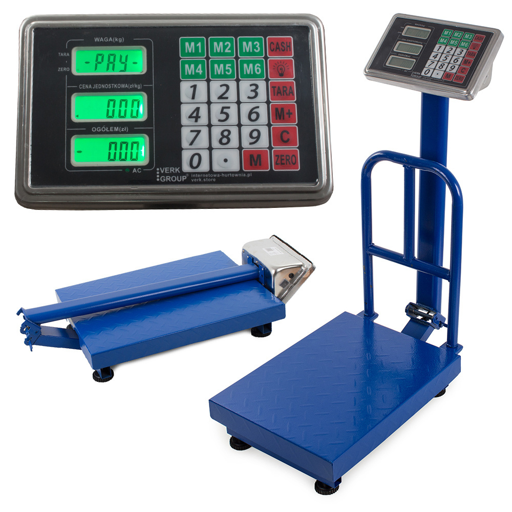 Elektroninės sandėlio svarstyklės su atlošu, 100 kg, lcd ekranas