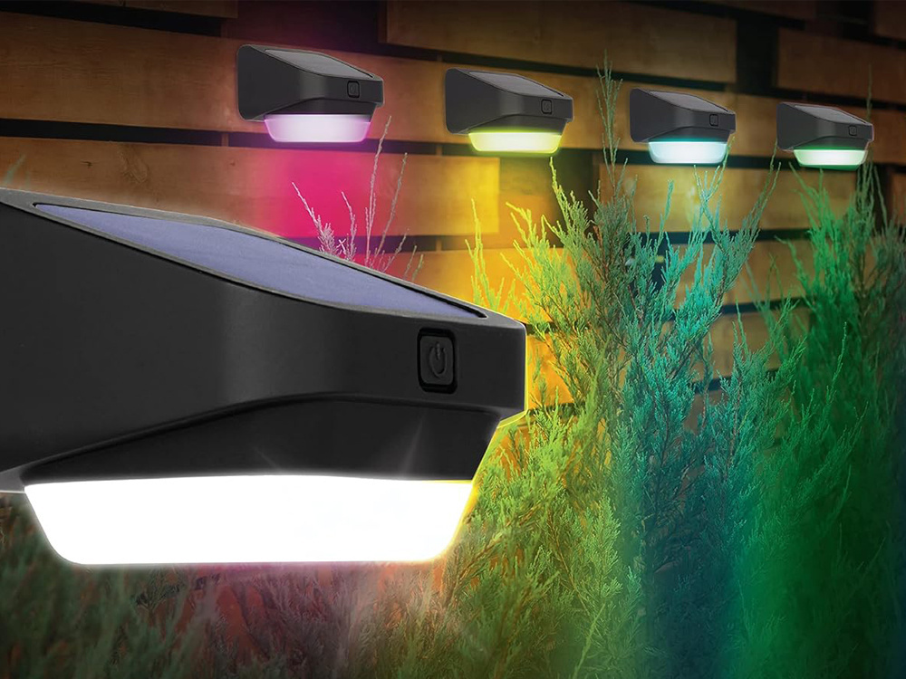 Sodo led saulės šviestuvas su jutikliu