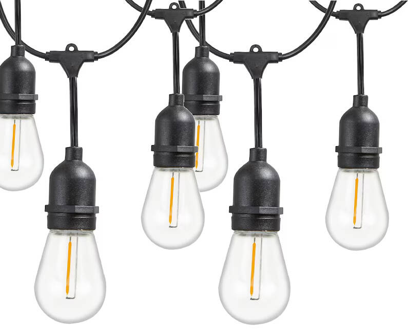 Lauko girlianda su 10 led lemputėmis e27, 10 m