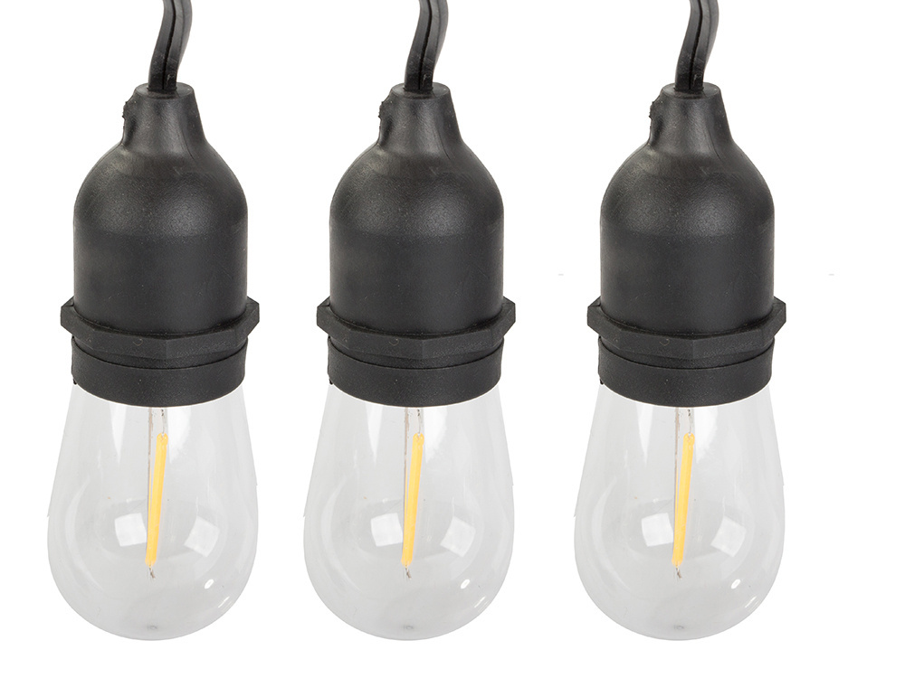 Lauko girlianda su 10 led lemputėmis e27, 10 m