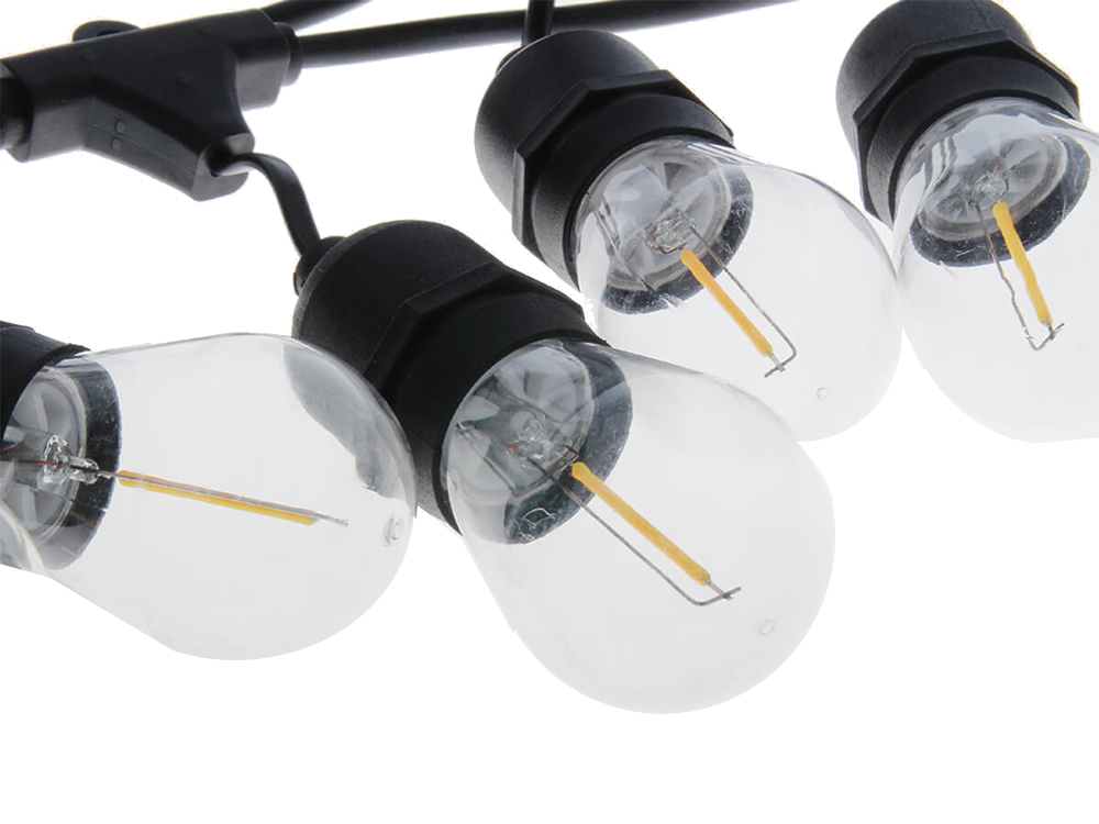 Lauko girlianda su 10 led lemputėmis e27, 10 m