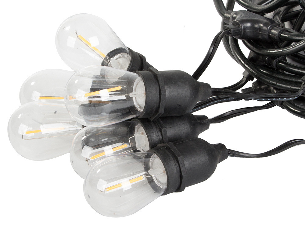 Lauko girlianda su 10 led lemputėmis e27, 10 m